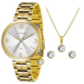 Relógio Feminino Lince Lrg4458l Kt71s2kx Dourado