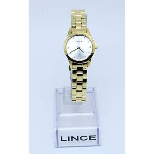 Relógio Feminino Lince Lrg4435l Dourado Fundo Branco