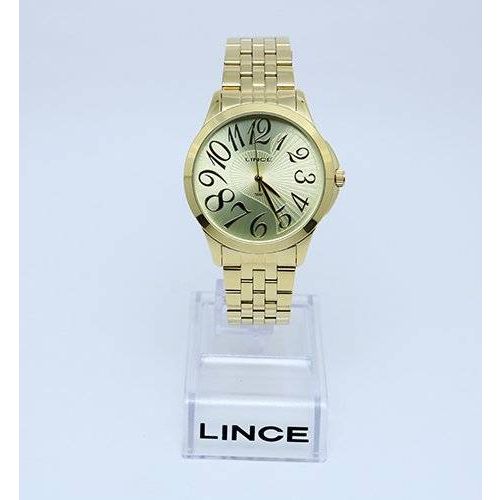 Relógio Feminino Lince Lrg609l Dourado Fundo Dourado