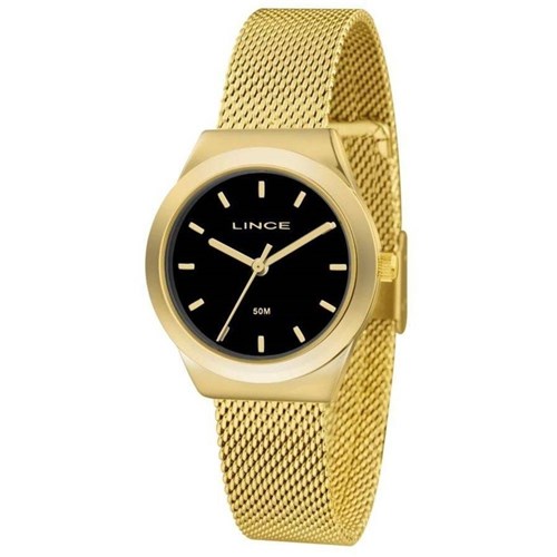 Relógio Feminino Lince Mesh Lrg4493l P1kx - Dourado