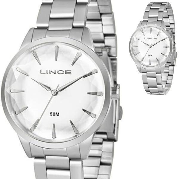 Relógio Feminino Lince Prateado Original LRM4563L S1SX