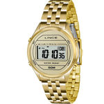 Relógio Feminino Lince SDPH020L Bxkx Digital Vintage Dourado