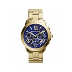 Relogio Feminino Michael Kors Bradshaw Mk5923 Gold Azul 42mm