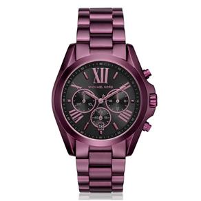 Relógio Feminino Michael Kors Bradshaw Mk6398/4pn Roxo 43mm