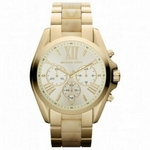 Relógio Feminino Michael Kors Chronograph Champagne Gold Madreperola 43mm