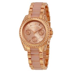 Relógio Feminino Michael Kors Chronograph Mini Blair Blush - Modelo Mk6175