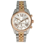 Relógio Feminino Michael Kors Lexington Chronograph Tri-tone Watch Mk5735