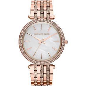 Relógio Feminino Michael Kors Mk3220 Darci Glitz Rose 39mm