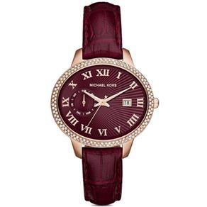 Relógio Feminino Michael Kors MK2430 Vermelho Couro 41mm