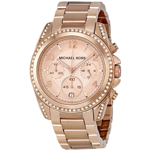 Relógio Feminino Michael Kors MK5263 Blair Chronograph Rosegold Watch 39mm