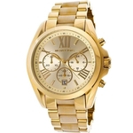 Relogio Feminino Michael Kors Mk5722 Romano Dourado Madreperola 43mm