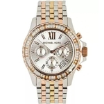 Relógio Feminino Michael kors MK5876 Everest White Chrono Dial Tri-Tone Bracelet 42mm