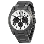 Relogio Feminino Michael Kors Mk5952 Bradshaw Gunmetal Tone Chronograph Watch 43mm