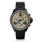 Relógio Feminino Michael Kors MK5961 42mm Preto Cravejado Novo