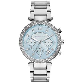 Relógio Feminino Michael Kors Mk6104 Parker Aço Azul 39mm