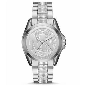 Relógio Feminino Michael Kors Mk6486 Aço Prata Strass 43mm