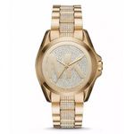 Relógio Feminino Michael Kors MK6487 Gold Dourado Cravejado 43mm Oferta