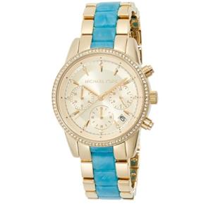 Relógio Feminino Michael Kors MK6328/5DN Dourado Azul