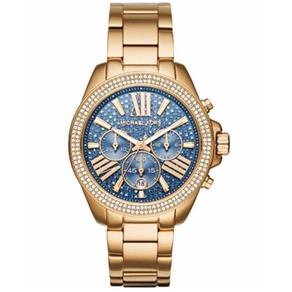 Relogio Feminino Michael Kors Mk6291 Azul Gold 43mm