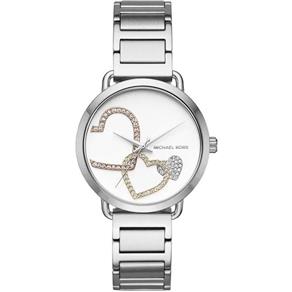 Relógio Feminino Michael Kors Mk3823 Aço Inoxidável Coração