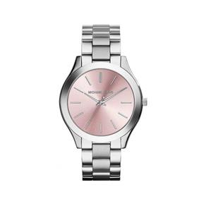 Relógio Feminino Michael Kors Mk3380 Prata Pink Slim 42mm