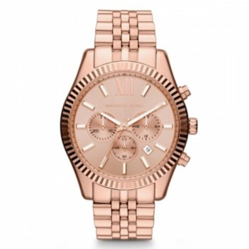 Relógio Feminino Michael Kors Mk8319 Rose Gold Lexington Chronograph Watch 45mm