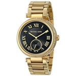 Relógio Feminino Michael Kors Modelo MK5989 Gold Preto Analógico 42mm