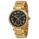 Relógio Feminino Michael Kors Modelo MK5989 Gold Preto Analógico 42mm