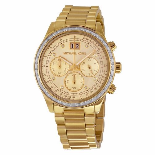 Relógio Feminino Michael Kors Modelo MK6187 a Prova D' Água / Banhado a Ouro