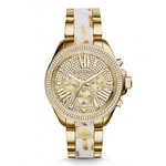 Relógio Feminino Michael Kors Wren MK6157 Gold Branco 43mm
