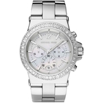 Relógio Feminino MK5411 Michael Kors Chronograph White Crystal White Mother Of Pearl 42mm