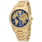 Relogio Feminino Mk6375 Michael Kors Pave Ring Mapa 44mm