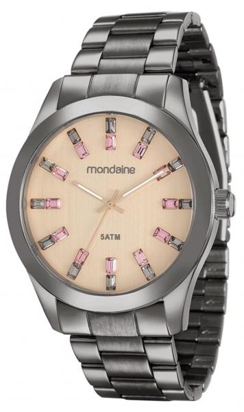 Relógio Feminino Mondaine 78663LPMVSA8 43mm Aço Grafite