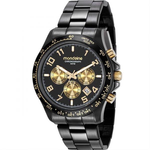 Relógio Feminino Mondaine 78754LPMVPS2 Aço Negro