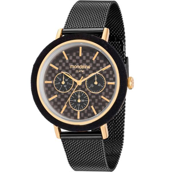 Relógio Feminino Mondaine 89011LPMVHE1 Aço Negro