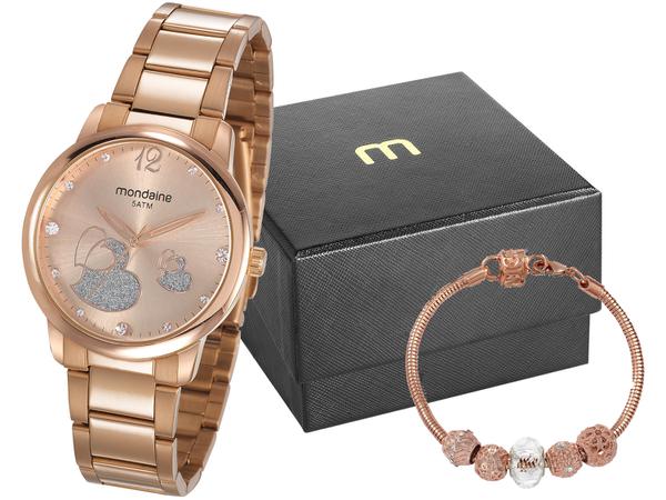 Relógio Feminino Mondaine Analógico - 53627LPMVRE2KA Rosê com Pulseira