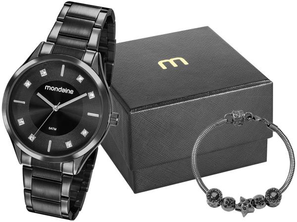 Relógio Feminino Mondaine Analógico - 53818LPMVSE2K2 Chumbo com Pulseira