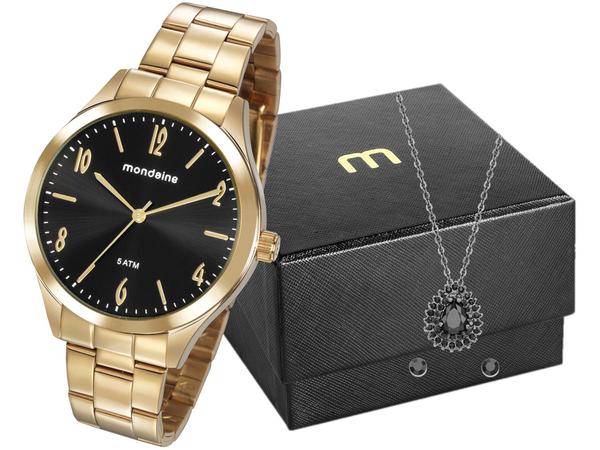 Relógio Feminino Mondaine Analógico - 76726LPMVDE2K1 Dourado com Acessório