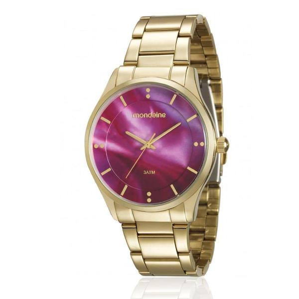 Relógio Feminino Mondaine Analógico 99089LPMVDE1 Fundo Rosa