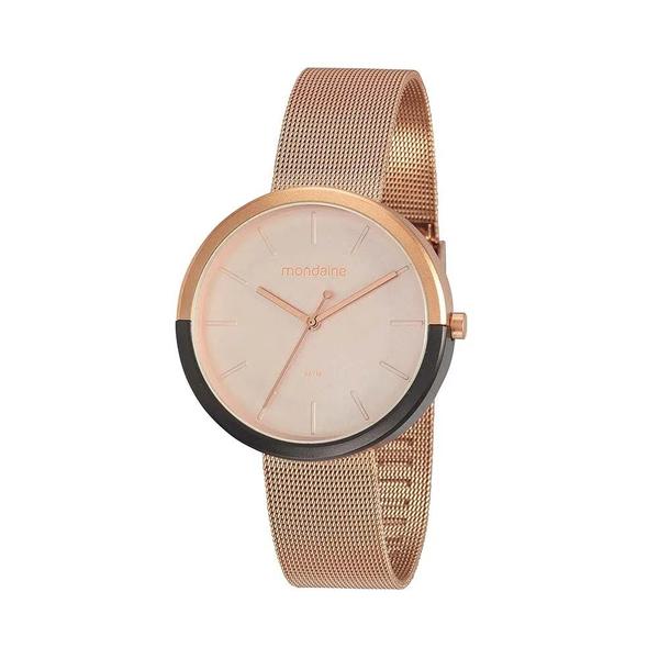 Relógio Feminino Mondaine Chumbo Minimalista Rose 32120LPMVRE1