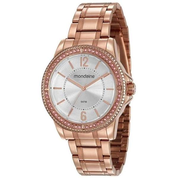 Relógio Feminino Mondaine Com Pulseira Rose 53601Lpmvre3Kc