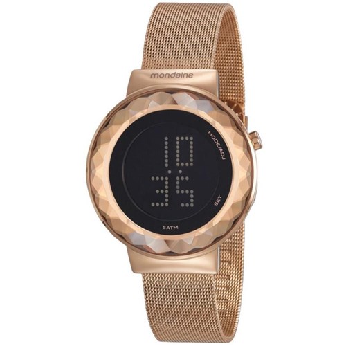 Relógio Feminino Mondaine Digital Aço Rose Gold 32006Lpmvre2