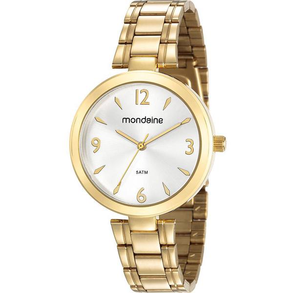 Relogio Feminino Mondaine Dourado a Prova Dagua 53609LPMVDE1