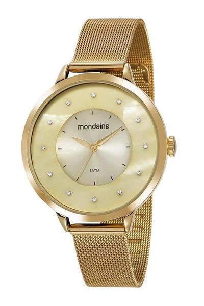 Relógio Feminino Mondaine Dourado Original 53751lpmvde1