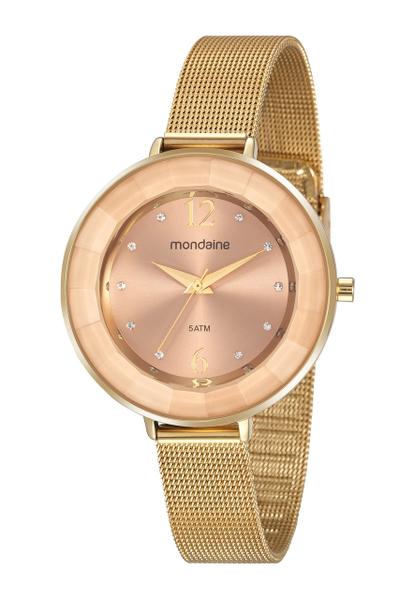 Relógio Feminino Mondaine Dourado Original 53876lpmvdem