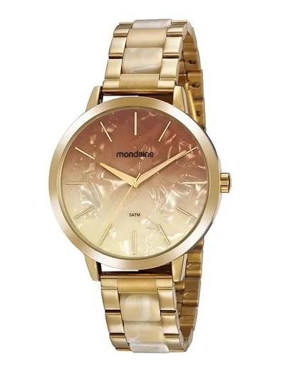 Relógio Feminino Mondaine Dourado Original 53975Lpmvdf1