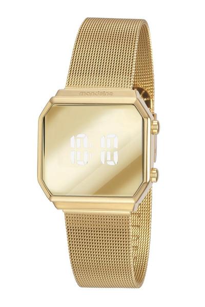 Relógio Feminino Mondaine Espelhado 32121LPMVDE1 33mm Aço Dourado