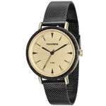 Relógio Feminino Mondaine Ip Black Analógico 89001LPMVHE5