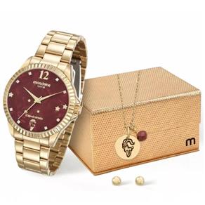 Relógio Feminino Mondaine Kit Capricórnio 99128LPMKDE8