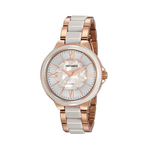 Relógio Feminino Mondaine Madrepérola Branco 76734LPMVRE2